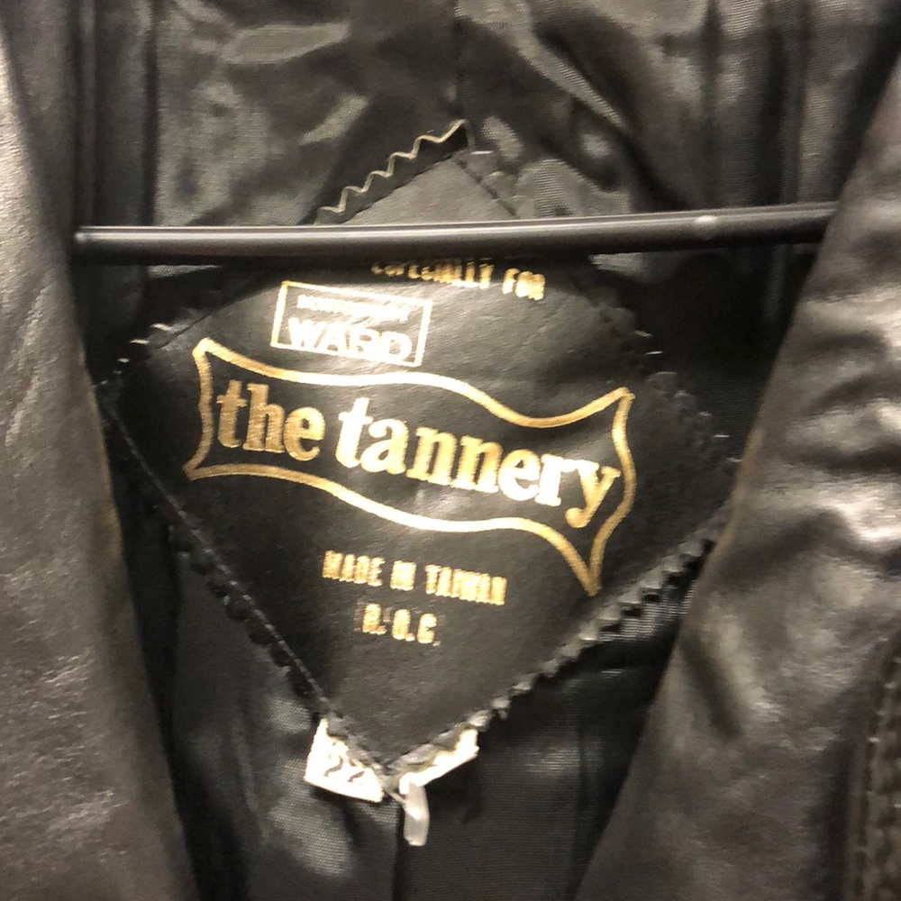 Vintage leather  trench coat
